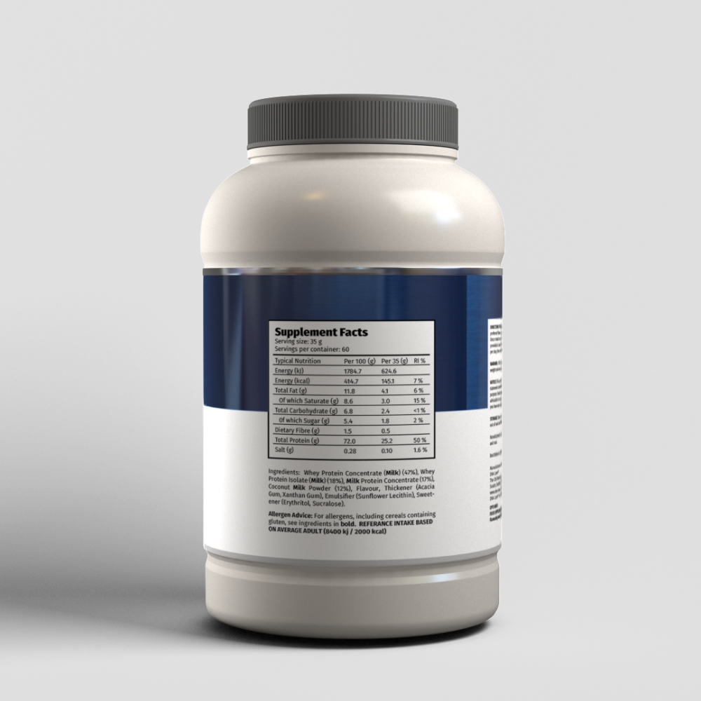  OPTI-WHEY Protein powder Supplement facts (Vanilla)