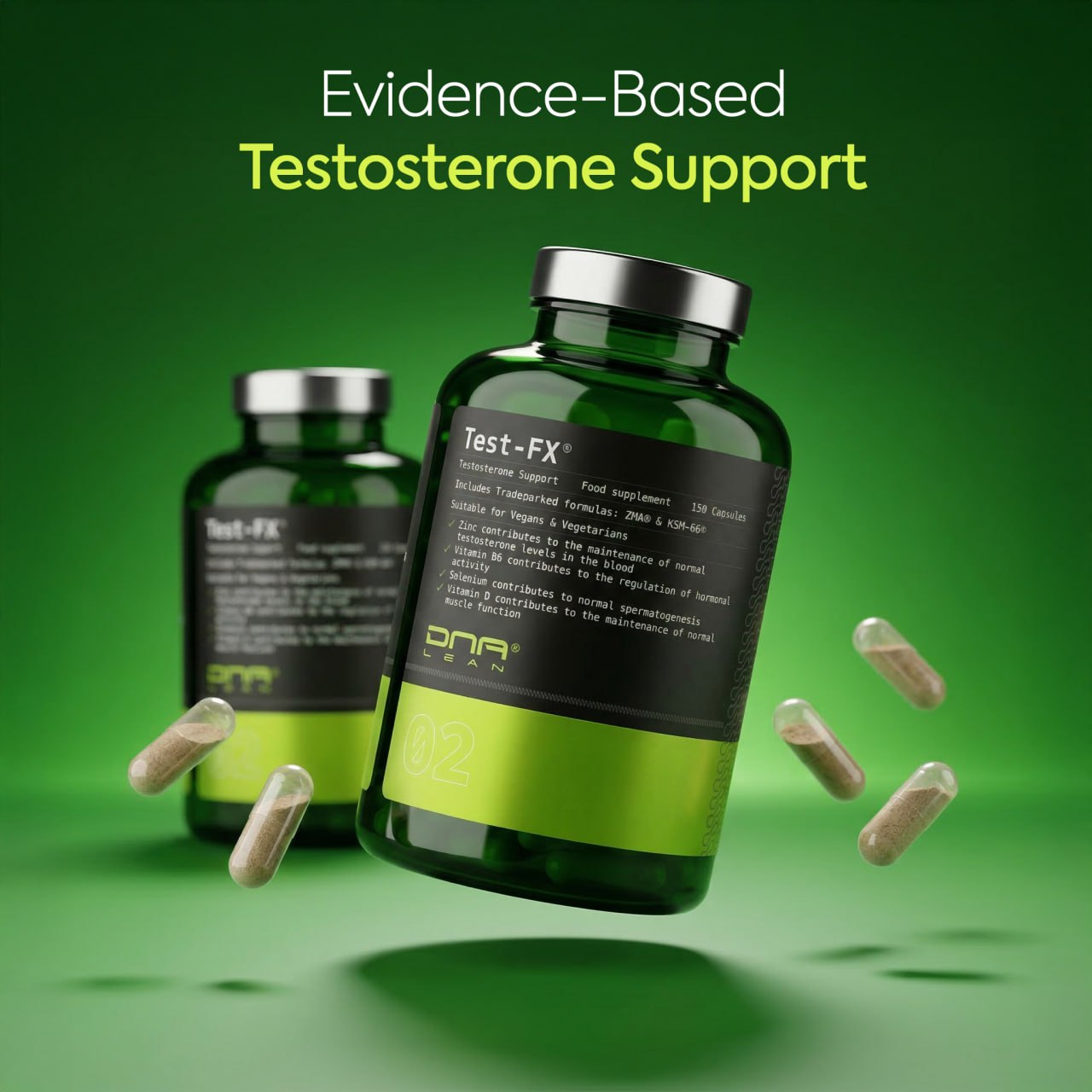 DNA Lean Test-FX natural testosterone action shot