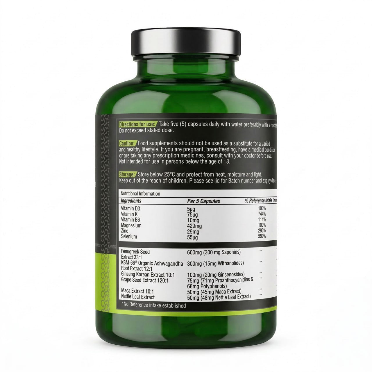 DNA Lean Test-FX Supplement facts