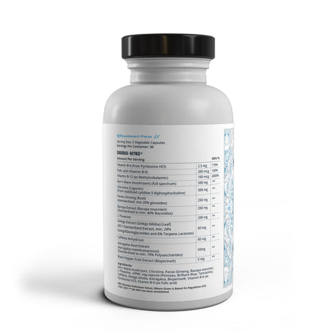 Gamma-Mynd Premium Nootropic Supplement Facts