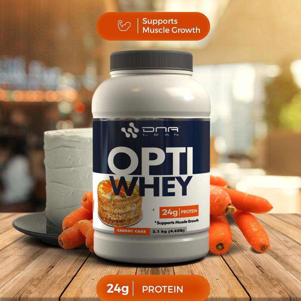  OPTI-WHEY Protein powder Carrot Cake flavour 2.1 kilograms
