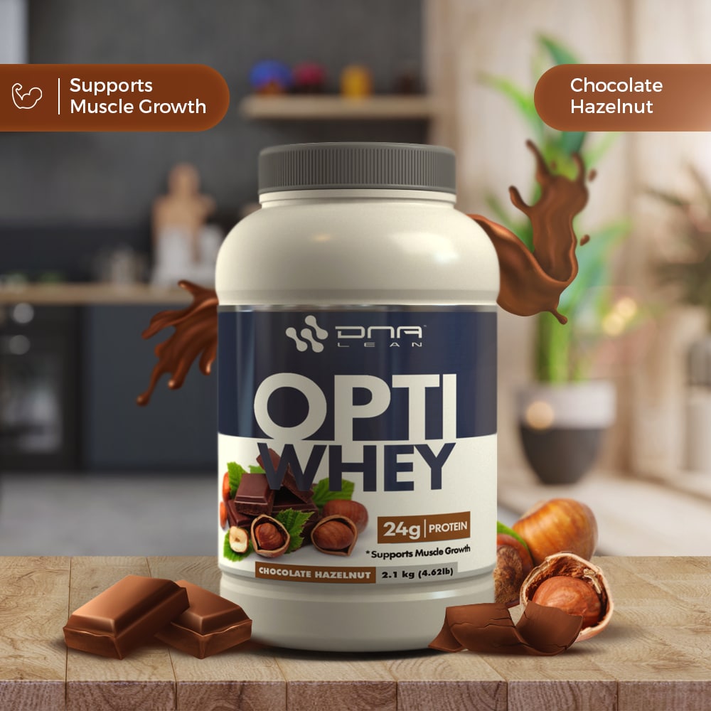  OPTI-WHEY Protein powder Chocolate Hazelnut flavour 2.1 kilograms