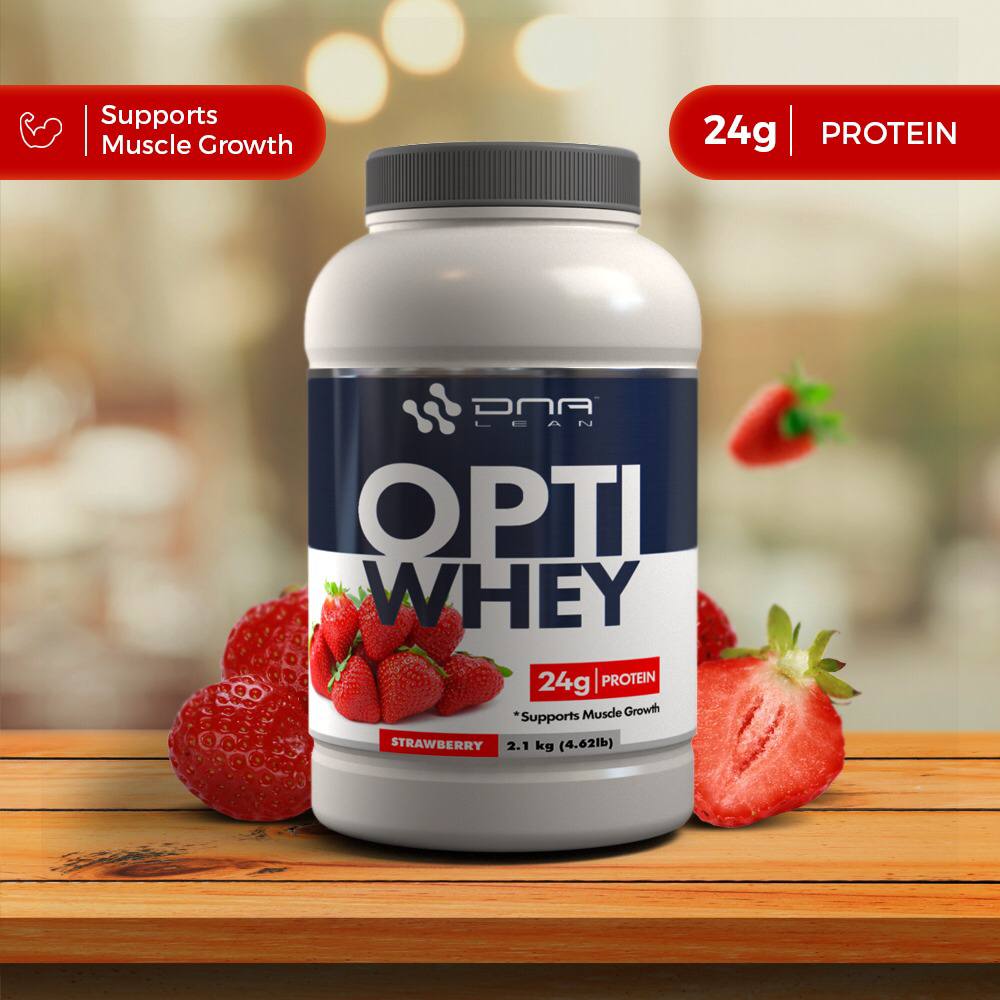  OPTI-WHEY Protein powder Strawberry flavour 2.1 kilograms